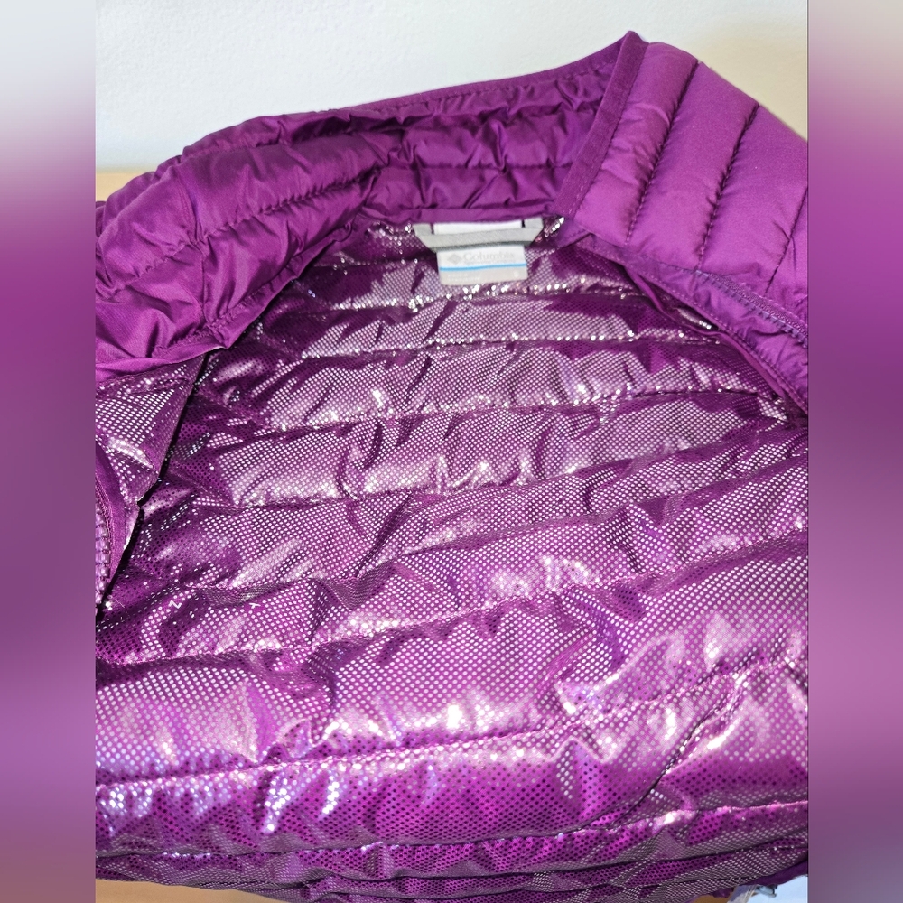NWT Columbia Women's Purple Omni-Heat Puffer Vest - Picture 14 of 15